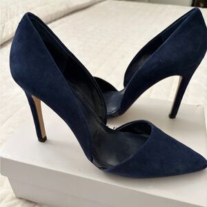Banana Republic Navy Suede heels